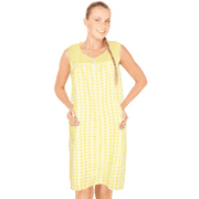 JEFFRICO House Dresses for Women with Pockets - Lightweight Breathable Sleeveless Muumuu \u0026 Nightgowns - Zipper Front Housecoat and Dusters for Women